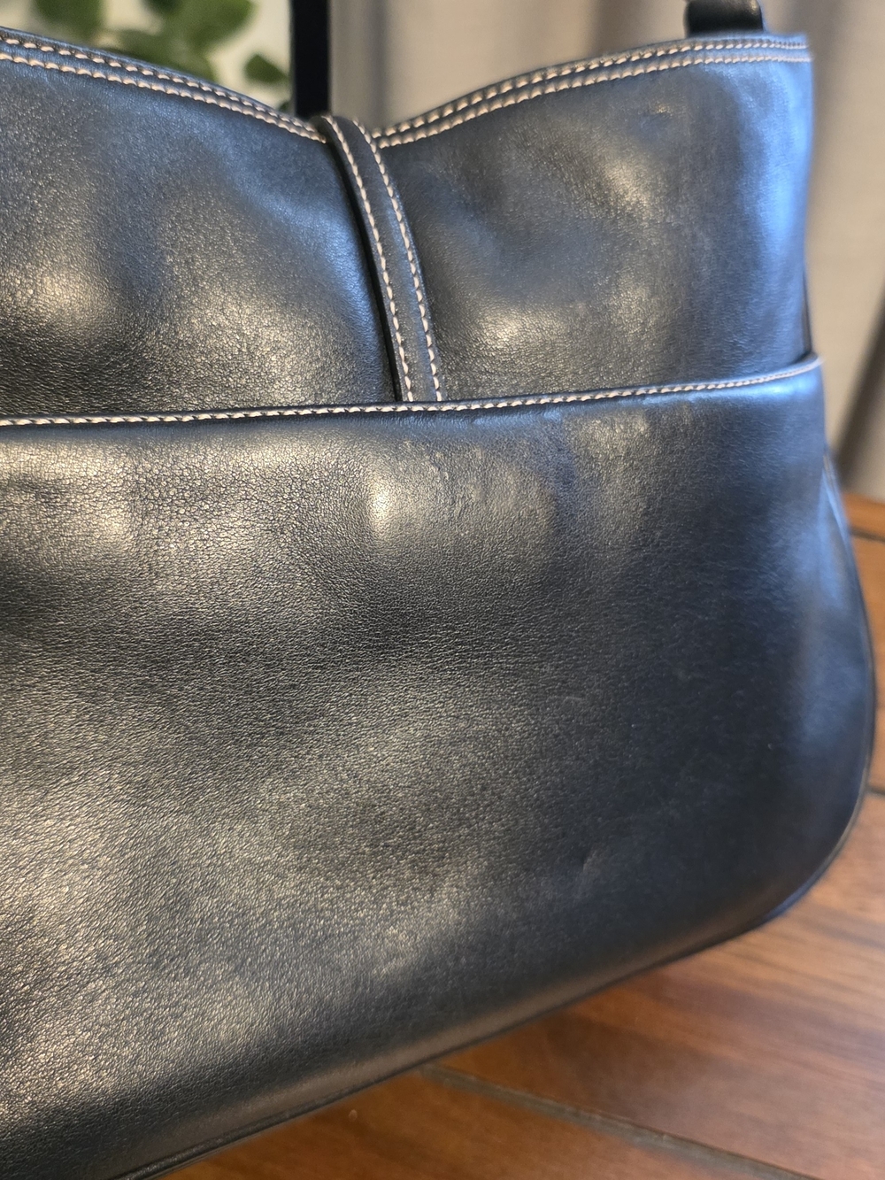 Coach Vintage Hamptons Clip Black Leather Shoulder Bag 7751 circa 2002 - Picture 9 of 9